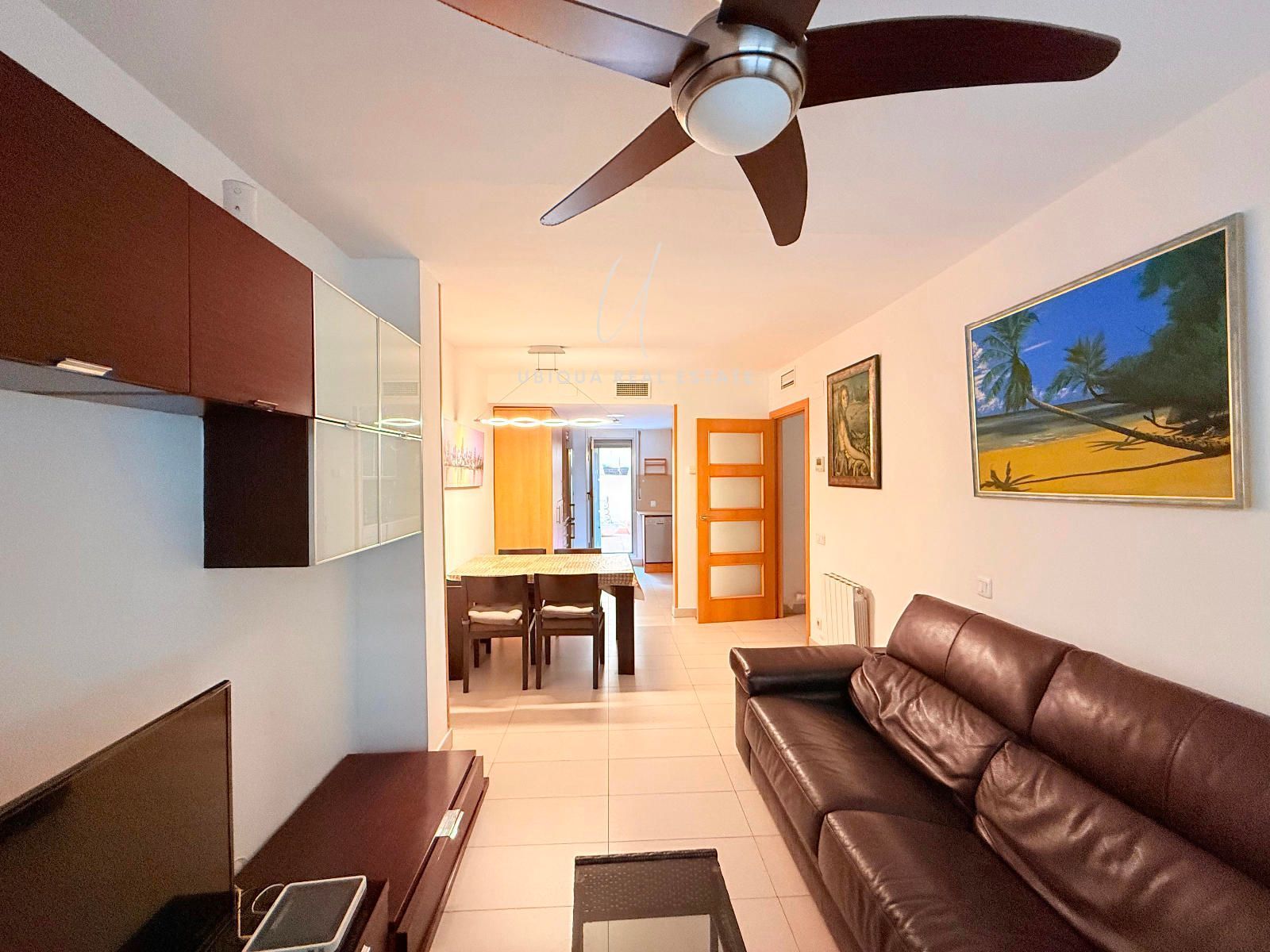 Living room of Duplex to rent in  Barcelona Capital  with Air Conditioner, Heating and Parquet flooring