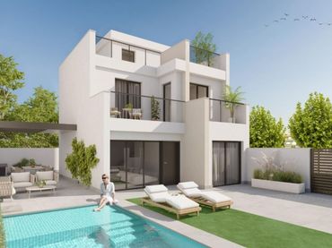 Xalet amb piscina en venda a San Javier ciudad
