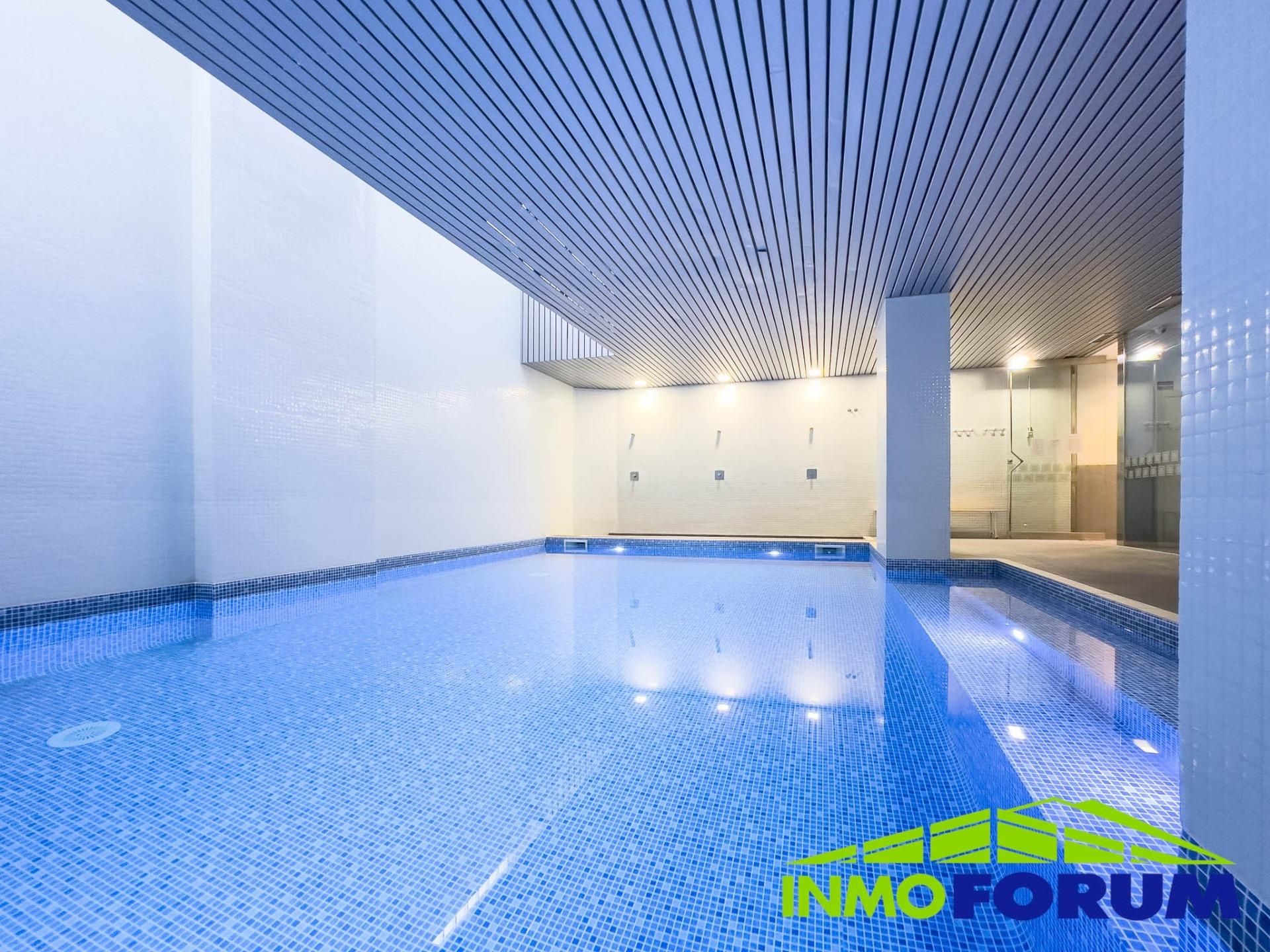 Swimming pool of Flat for sale in A Coruña Capital   with Heating, Parquet flooring and Storage room