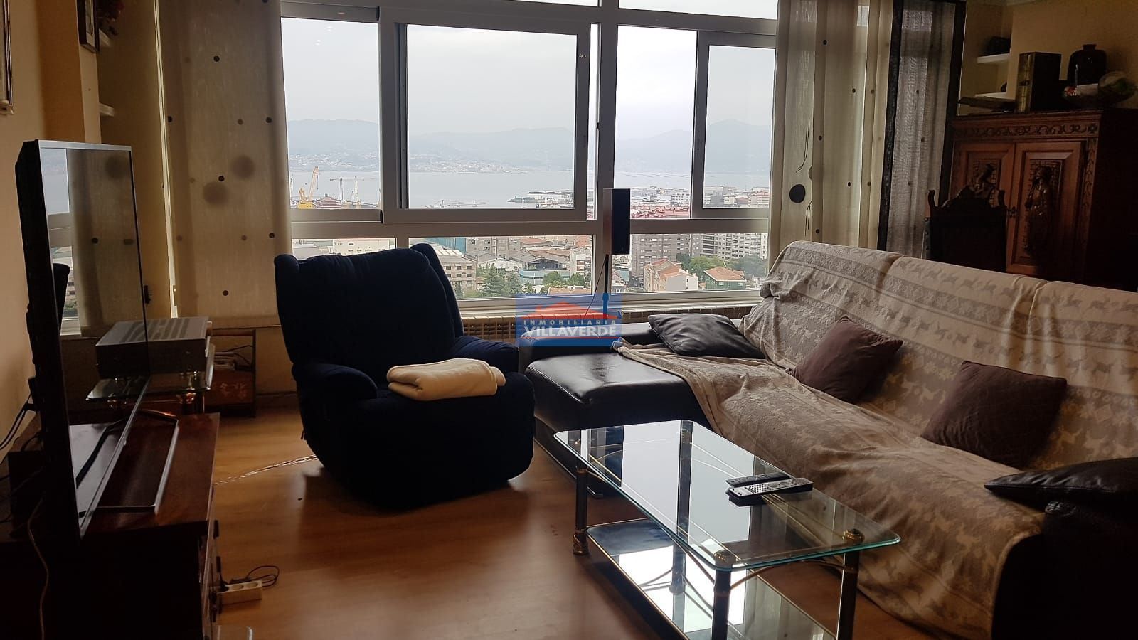 Living room of Flat to rent in Vigo   with Heating and Furnished