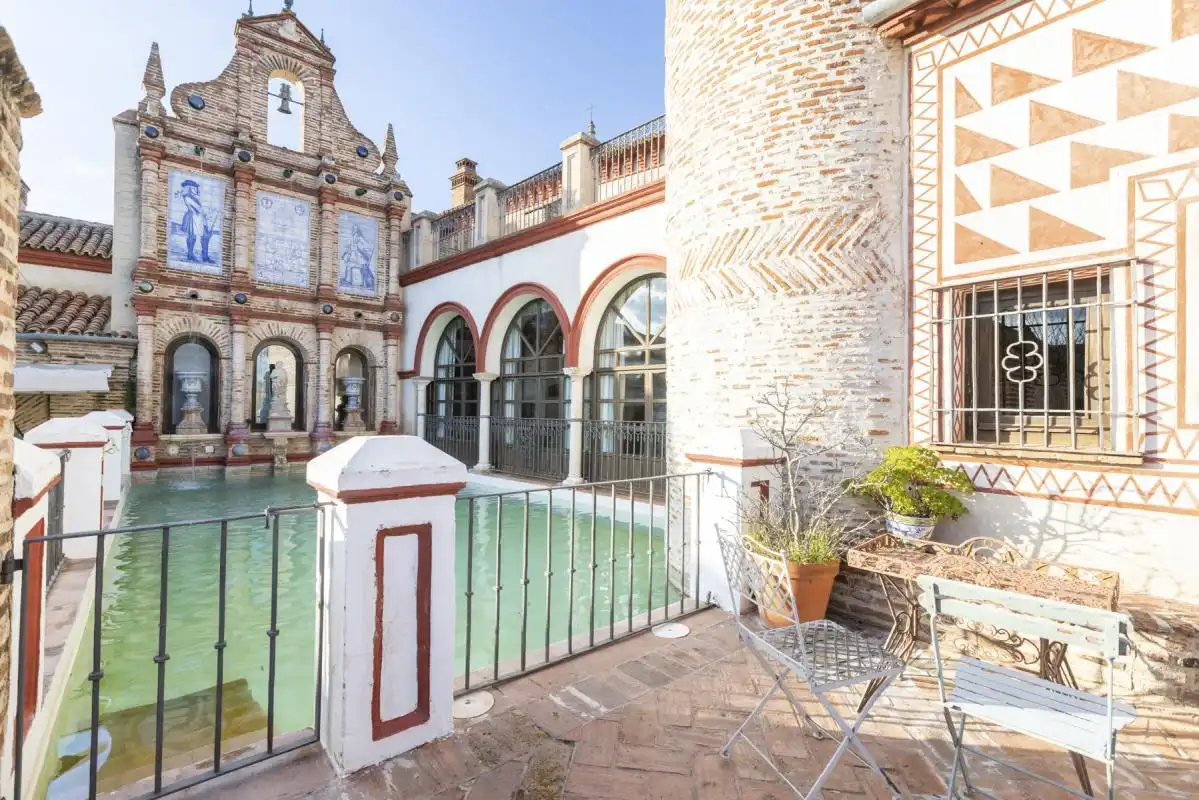 Vista exterior de Casa o chalet en venta en Cazalla de la Sierra con Aire acondicionado, Calefacción y Jardín privado