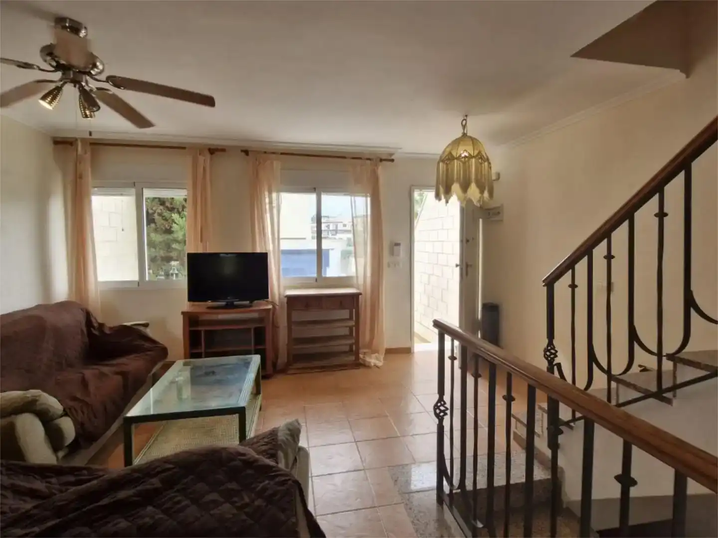 Sala de estar de Casa adosada en venta en Vera con Aire acondicionado, Jardín privado y Trastero
