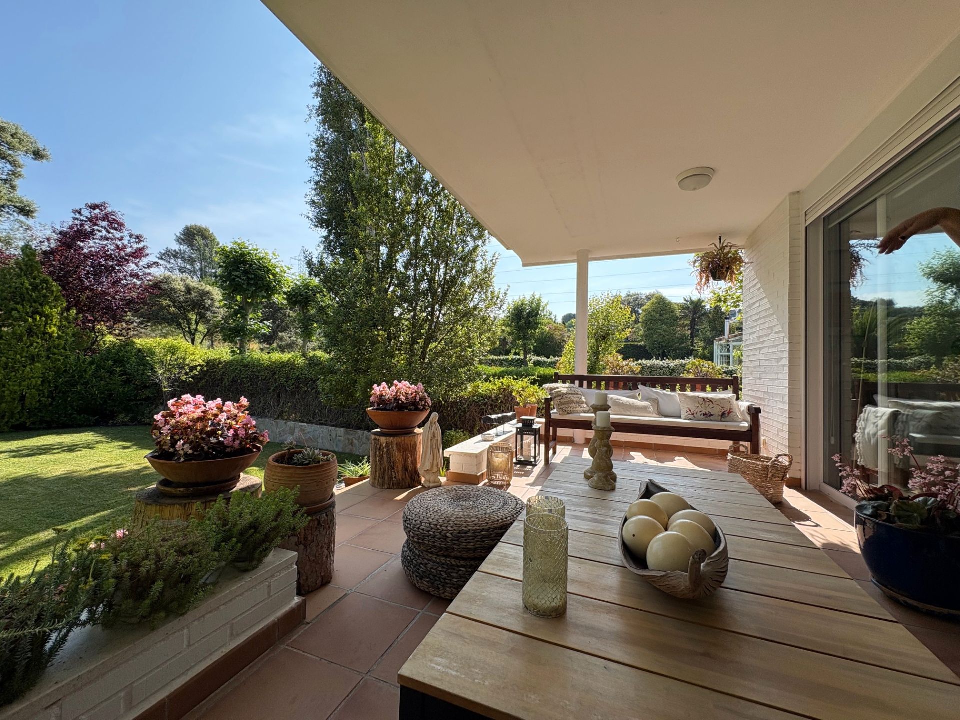 Terrace of Single-family semi-detached for sale in Villaviciosa de Odón  with Air Conditioner, Heating and Private garden