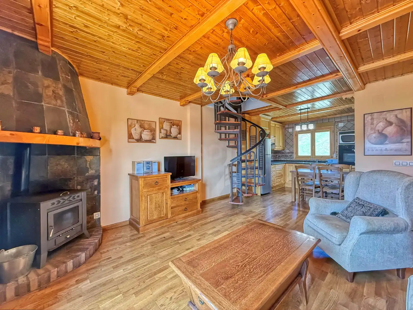 Wohnzimmer von Wohnung zum Verkauf in Valdelinares mit Heizung