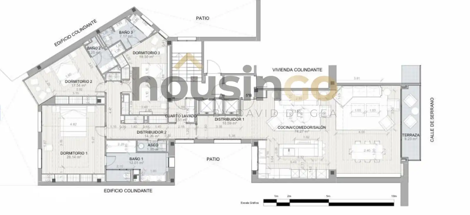 Flat for sale in Madrid  with Air Conditioner, Heating and Terrace