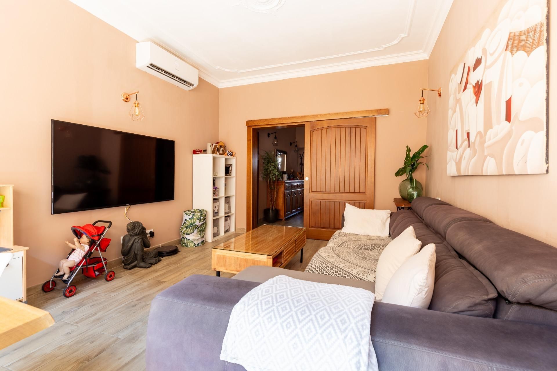 Sala d'estar de Apartament en venda en  Palma de Mallorca amb Aire condicionat, Calefacció i Terrassa