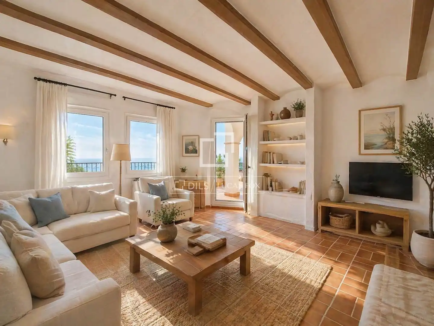 Living room of Houses for sale in Calafell  with Private garden, Terrace and Storage room