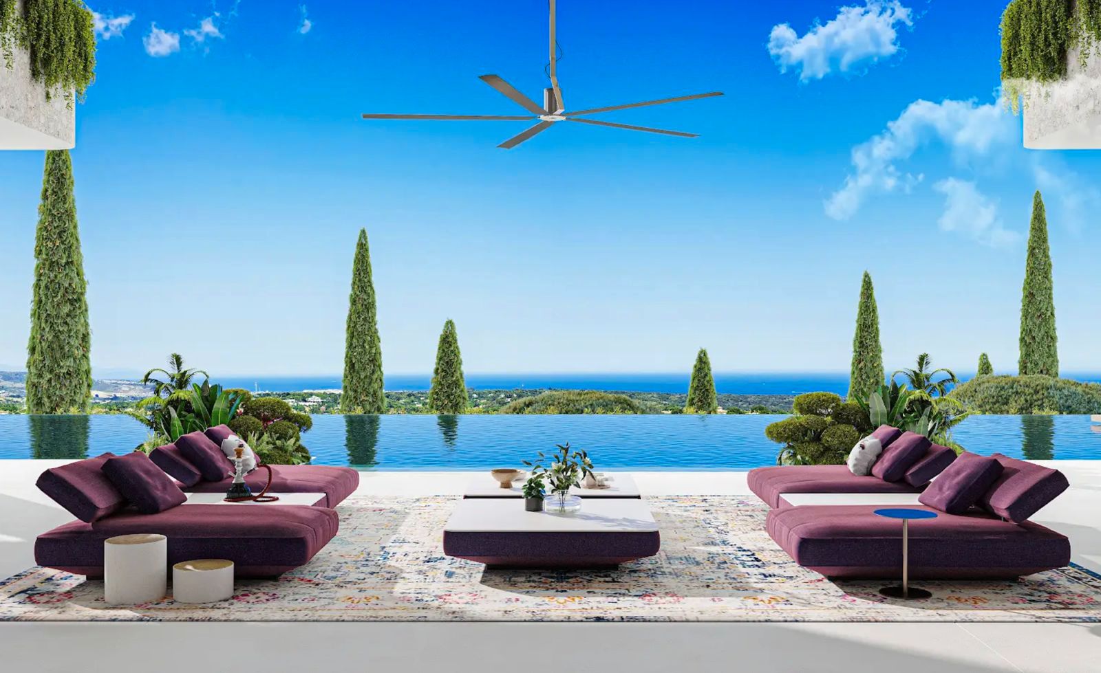 Terrassa de Casa o xalet en venda en Marbella amb Aire condicionat, Jardí privat i Terrassa