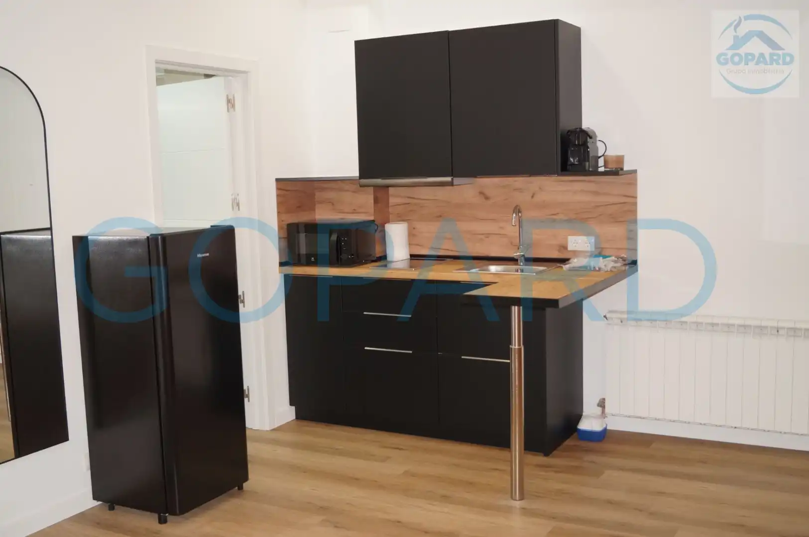 Cocina de Estudio de alquiler en Villanueva del Pardillo con Calefacción, Jardín privado y Amueblado
