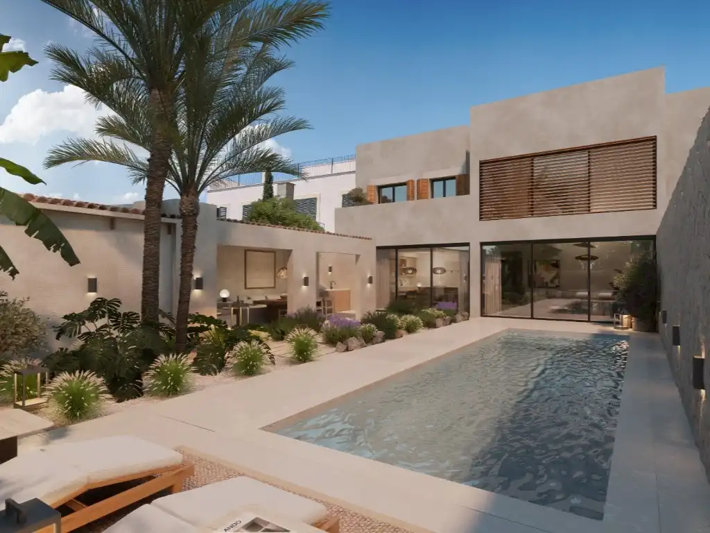 Terraza de Casa adosada en venta en Ses Salines con Aire acondicionado, Jardín privado y Terraza