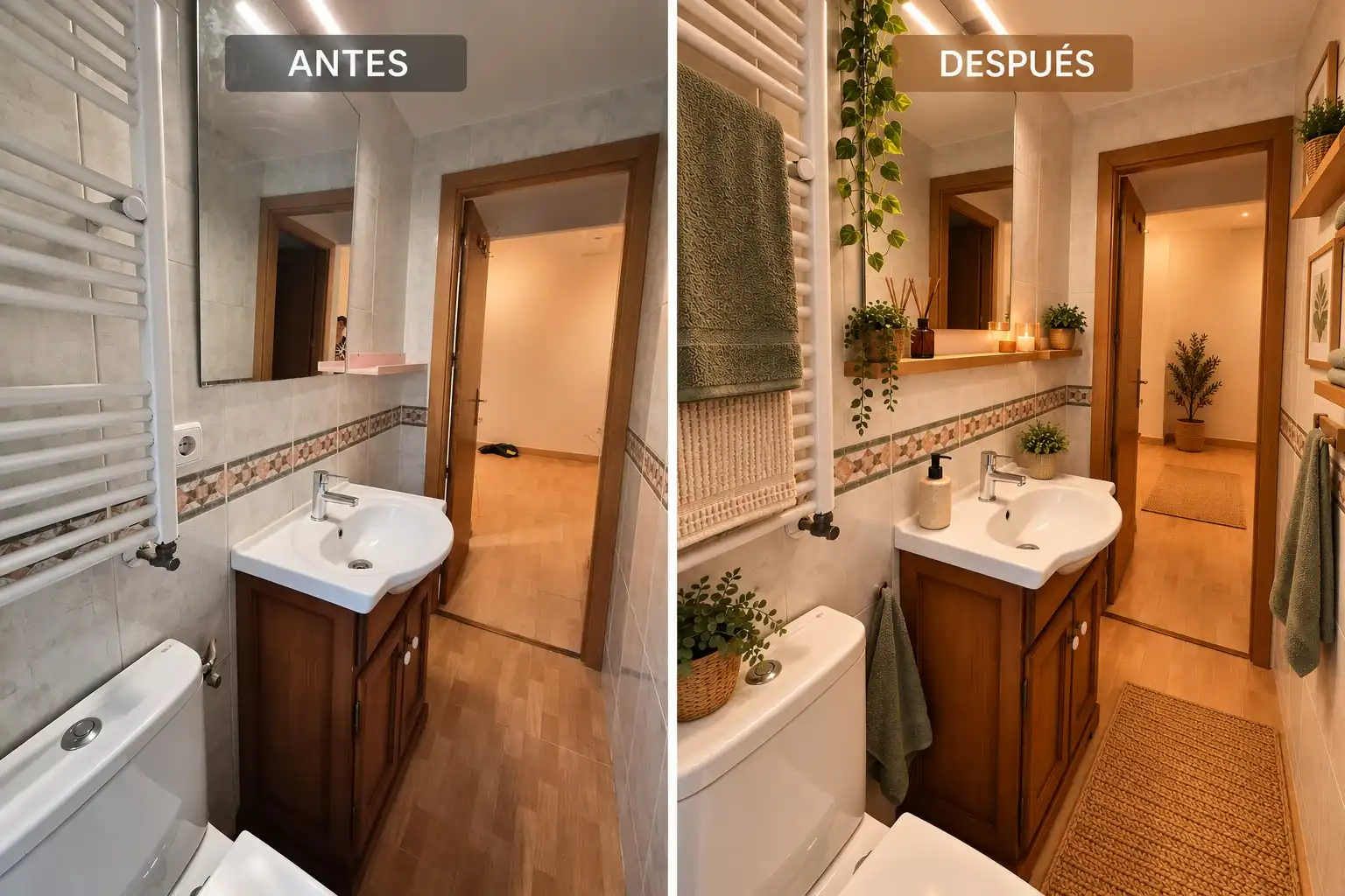 Badezimmer von Wohnung zum Verkauf in Madrid mit Klimaanlage, Heizung und Parkett