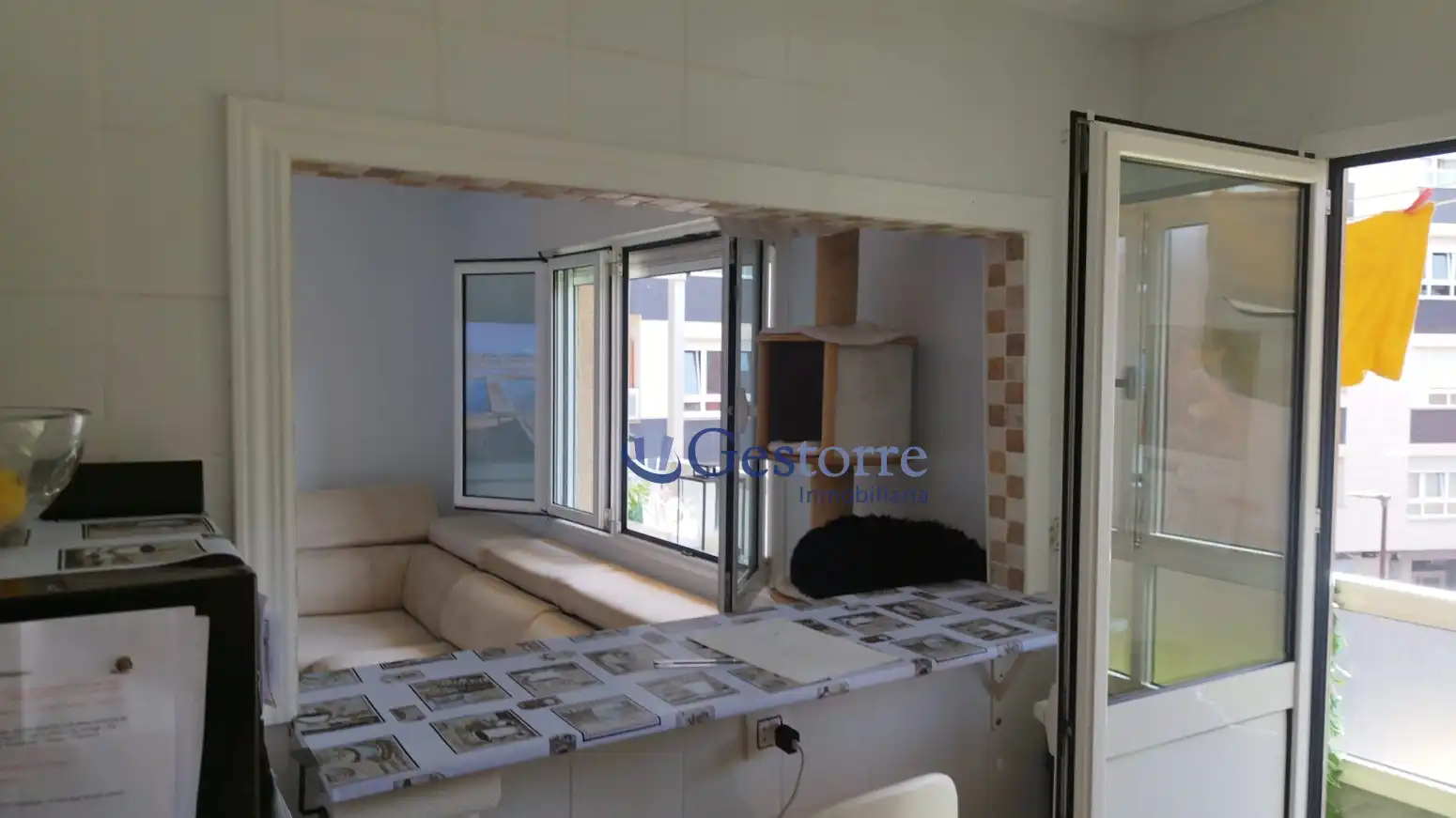 Cocina de Piso en venta en Gijón  con Calefacción, Terraza y Amueblado
