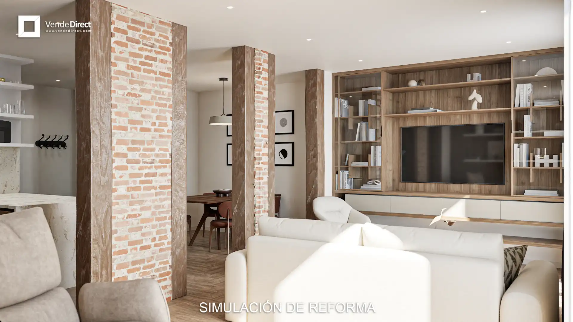 Sala de estar de Piso en venta en  Madrid Capital con Trastero, Amueblado y Balcón