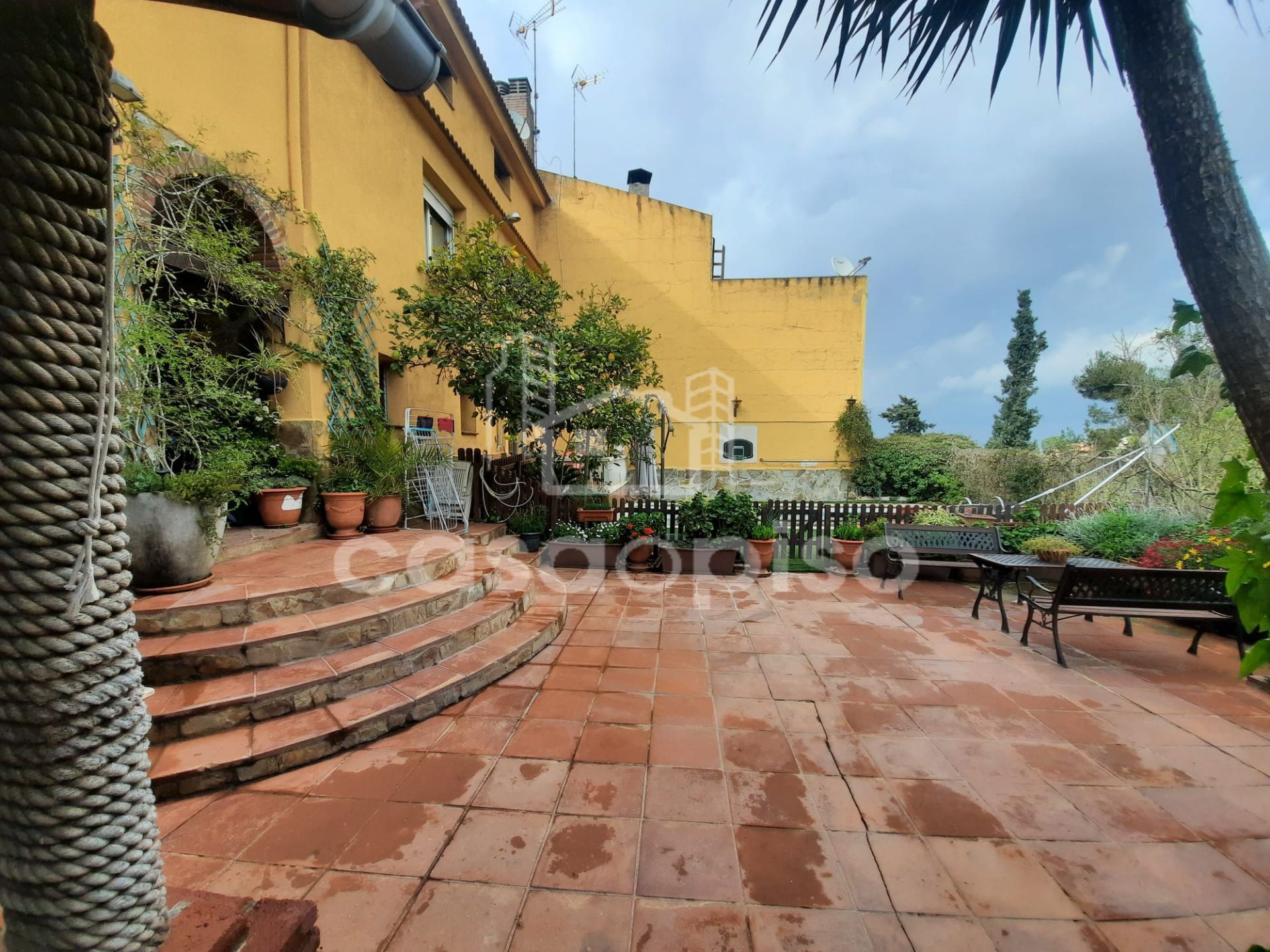 Terrace of Single-family semi-detached for sale in Terrassa  with Air Conditioner, Heating and Private garden