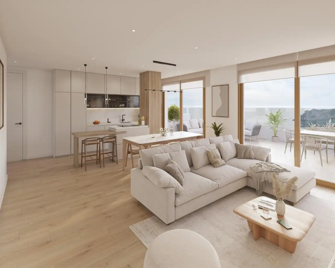 Living room of Apartments for sale in Águilas  with Terrace, Storage room and Swimming Pool