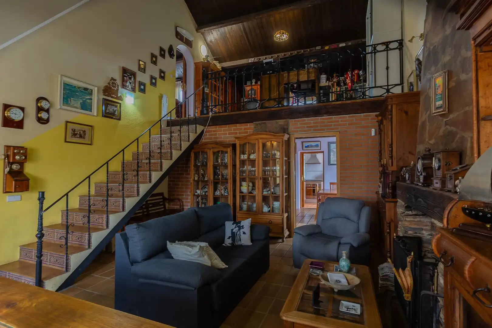 Sala de estar de Casa o chalet en venta en Villar del Olmo con Calefacción, Jardín privado y Terraza