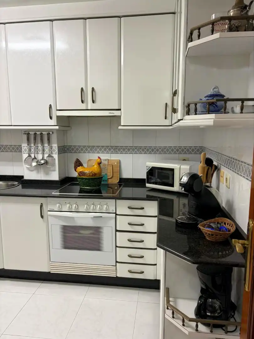 Kitchen of Flat for rent in Cangas   with Furnished and Balcony