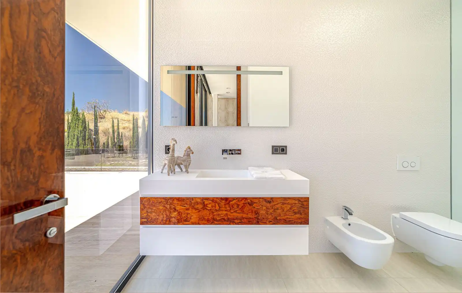 Badezimmer von Haus oder Chalet zur Miete in Marbella mit Klimaanlage, Privatgarten und Terrasse