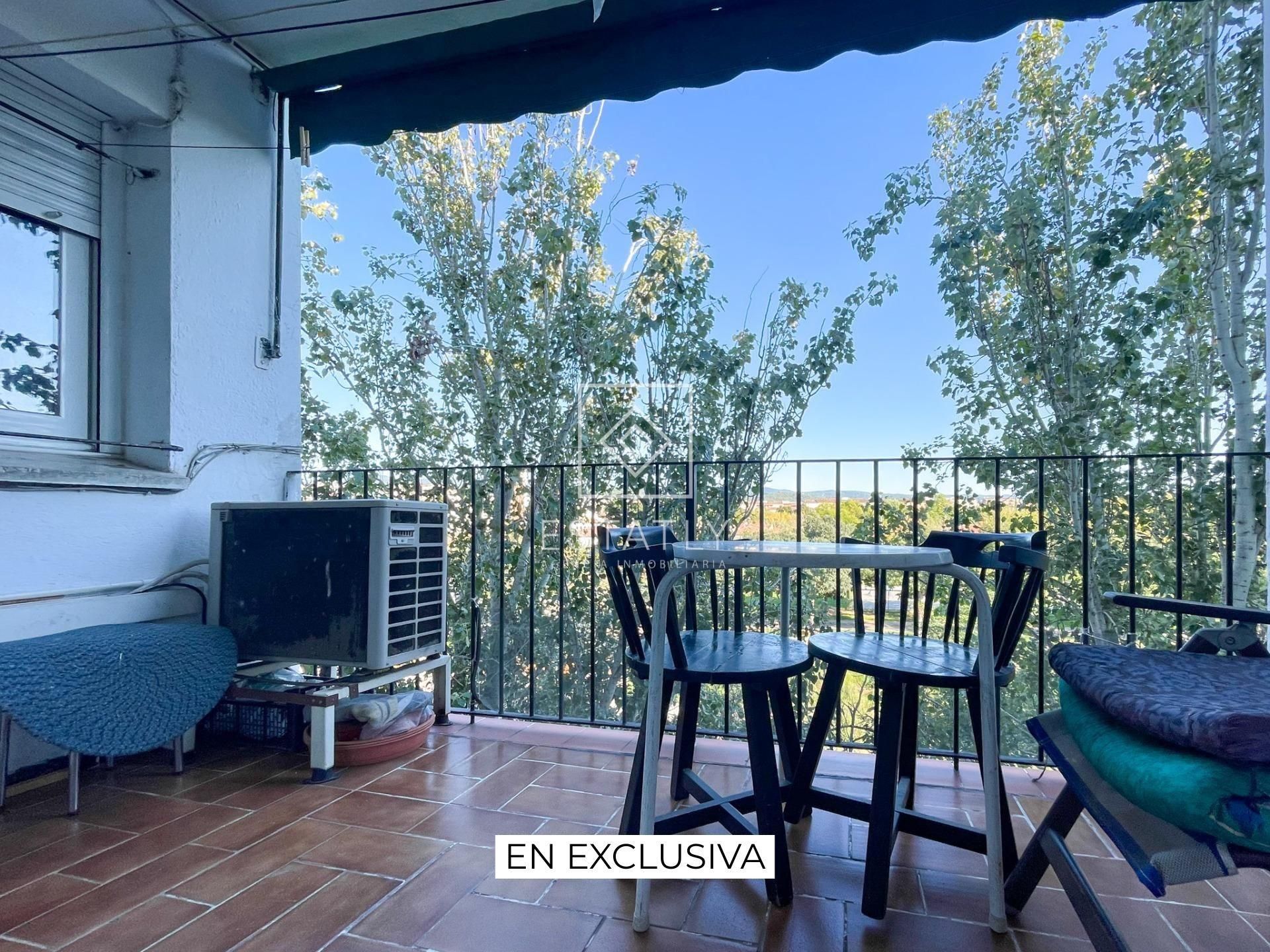 Balcony of Flat for sale in Girona Capital