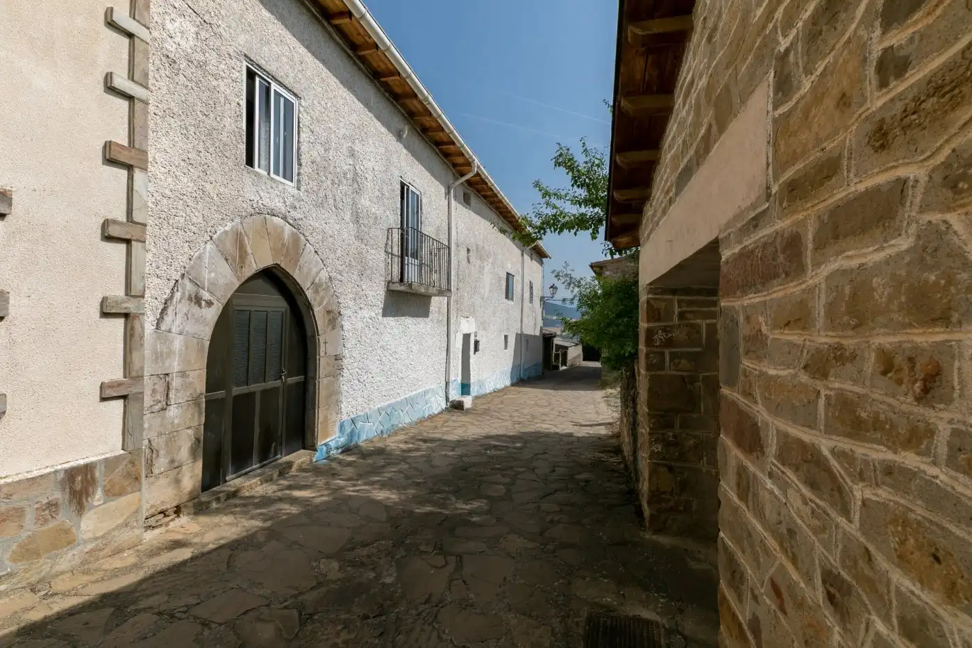 Vista exterior de Finca rústica en venta en Santa Cruz de la Serós con Calefacción, Jardín privado y Amueblado
