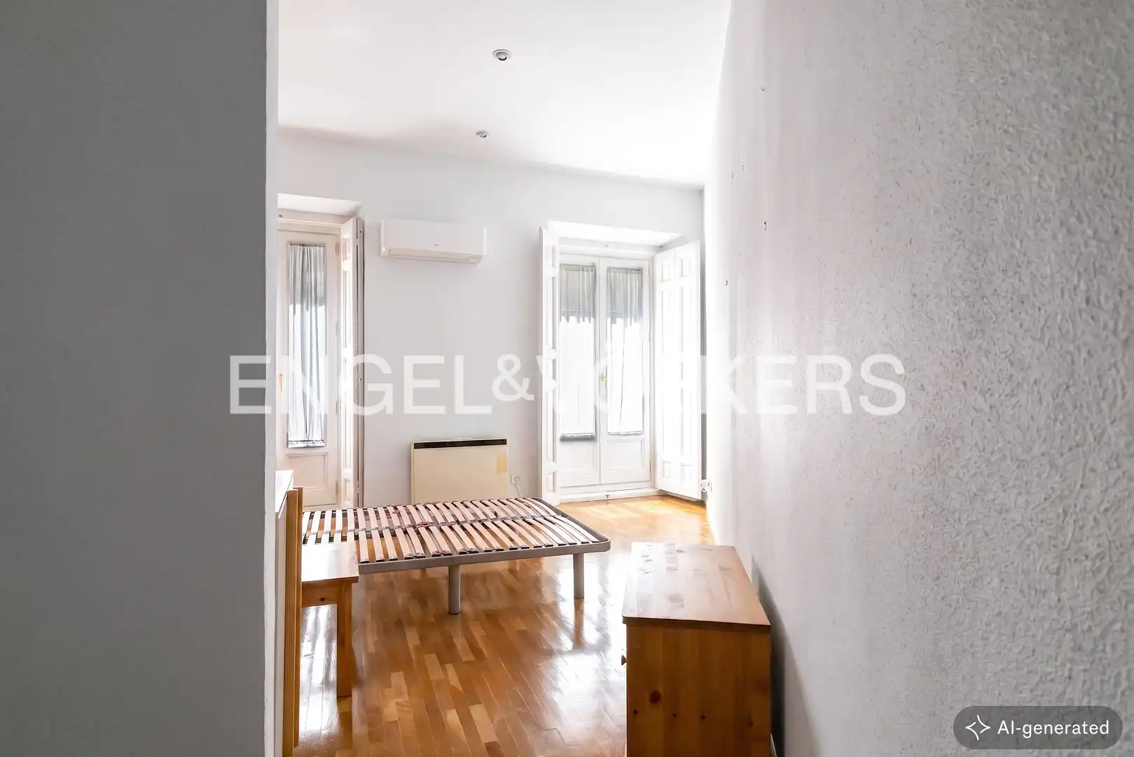 Living room of Flat for sale in Madrid  with Air Conditioner, Heating and Parquet flooring
