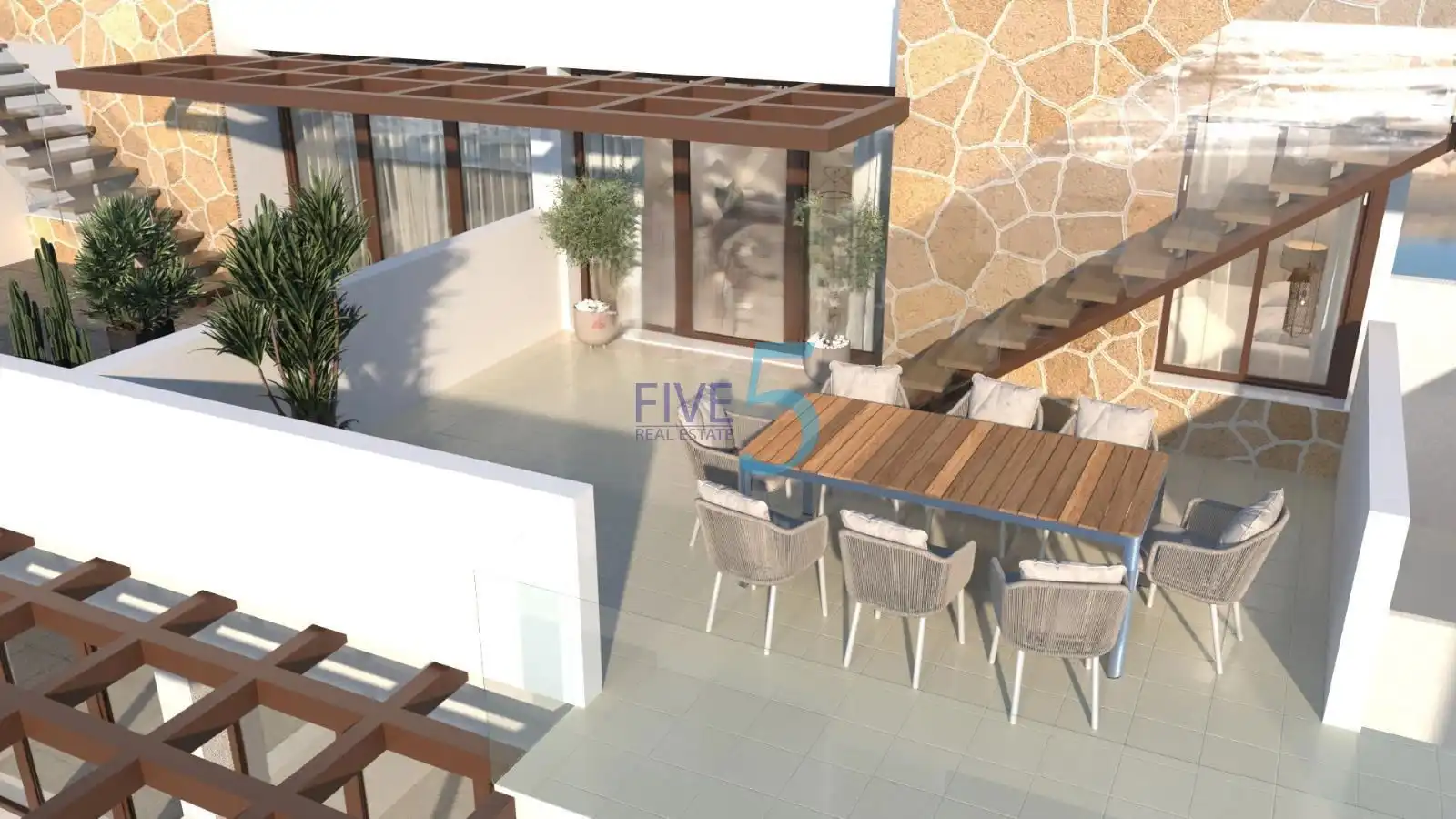Terrasse von Dachboden zum Verkauf in Vera mit Schwimmbad