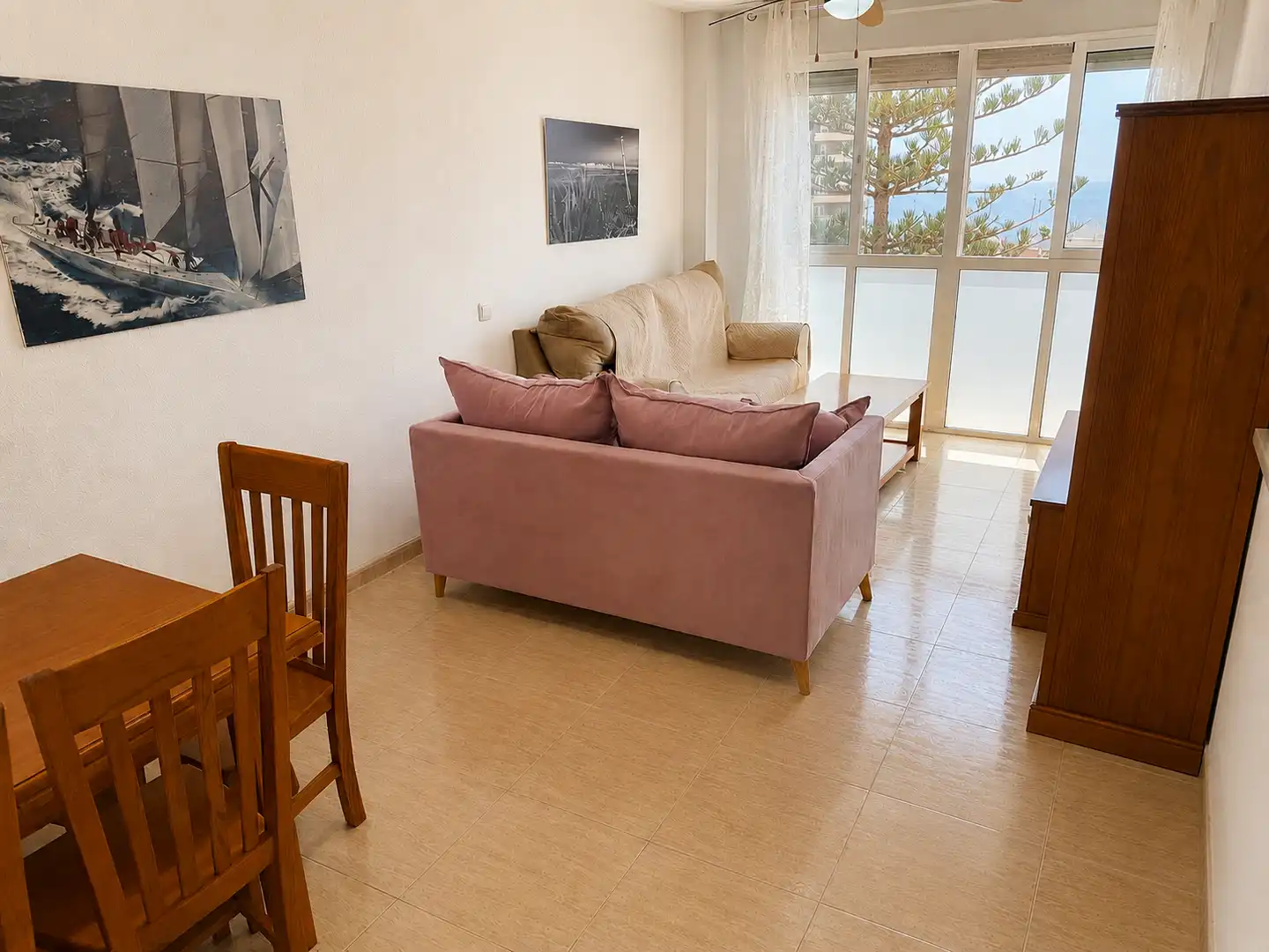 Sala de estar de Apartamento en venta en Roquetas de Mar