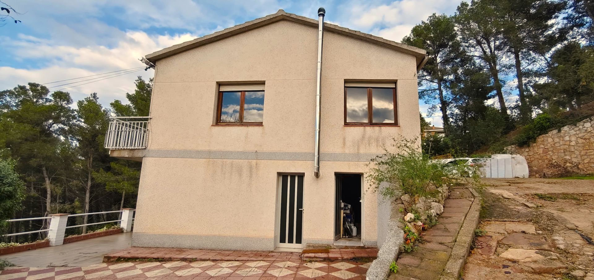 Exterior view of House or chalet for sale in Cervelló  with Private garden, Storage room and Swimming Pool