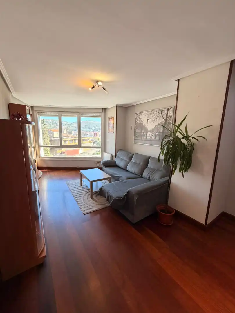 Sala de estar de Piso en venta en Barakaldo  con Calefacción, Parquet y Amueblado