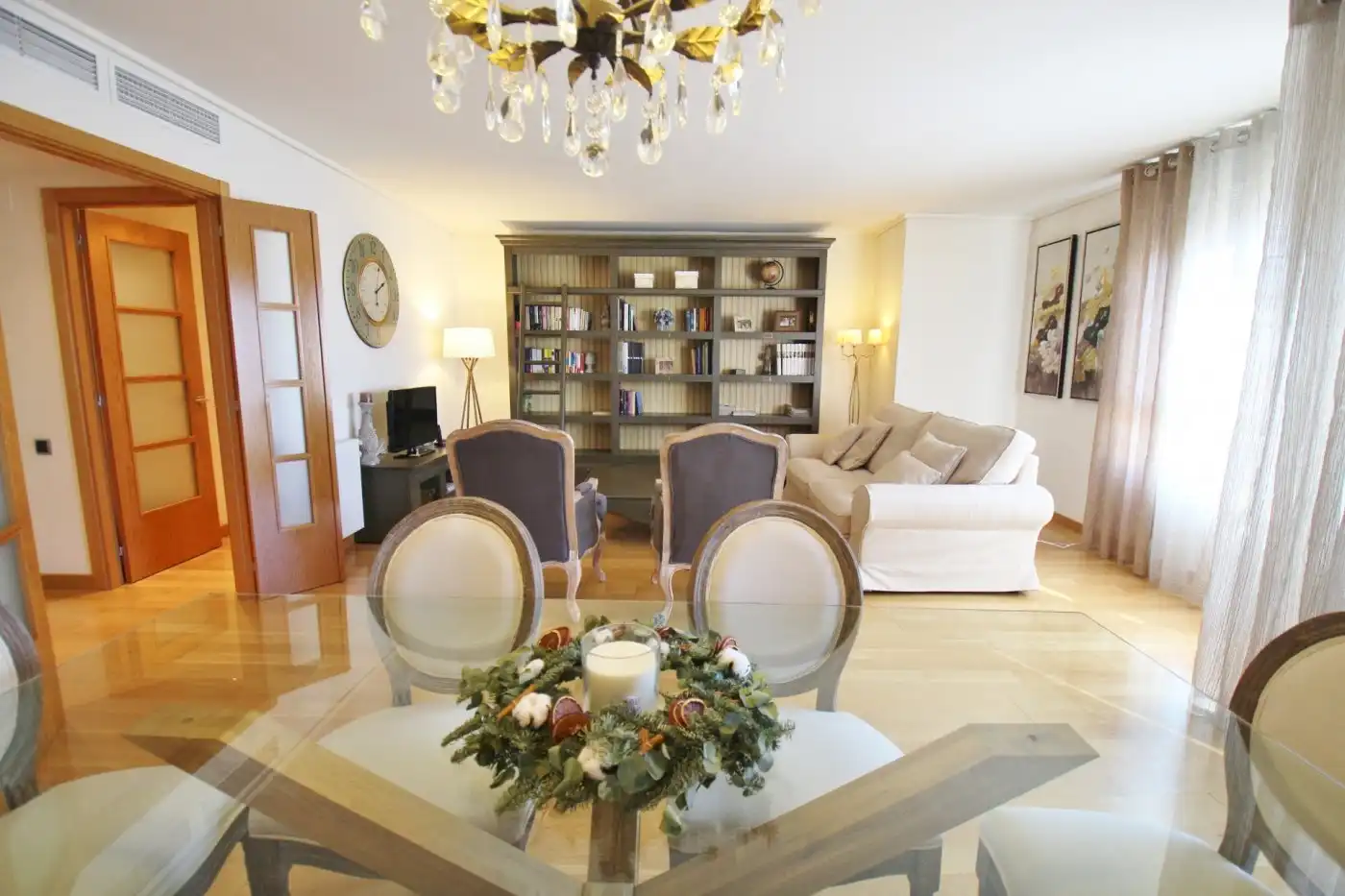 Wohnzimmer von Wohnung zum Verkauf in Alicante / Alacant mit Klimaanlage, Terrasse und Möbliert