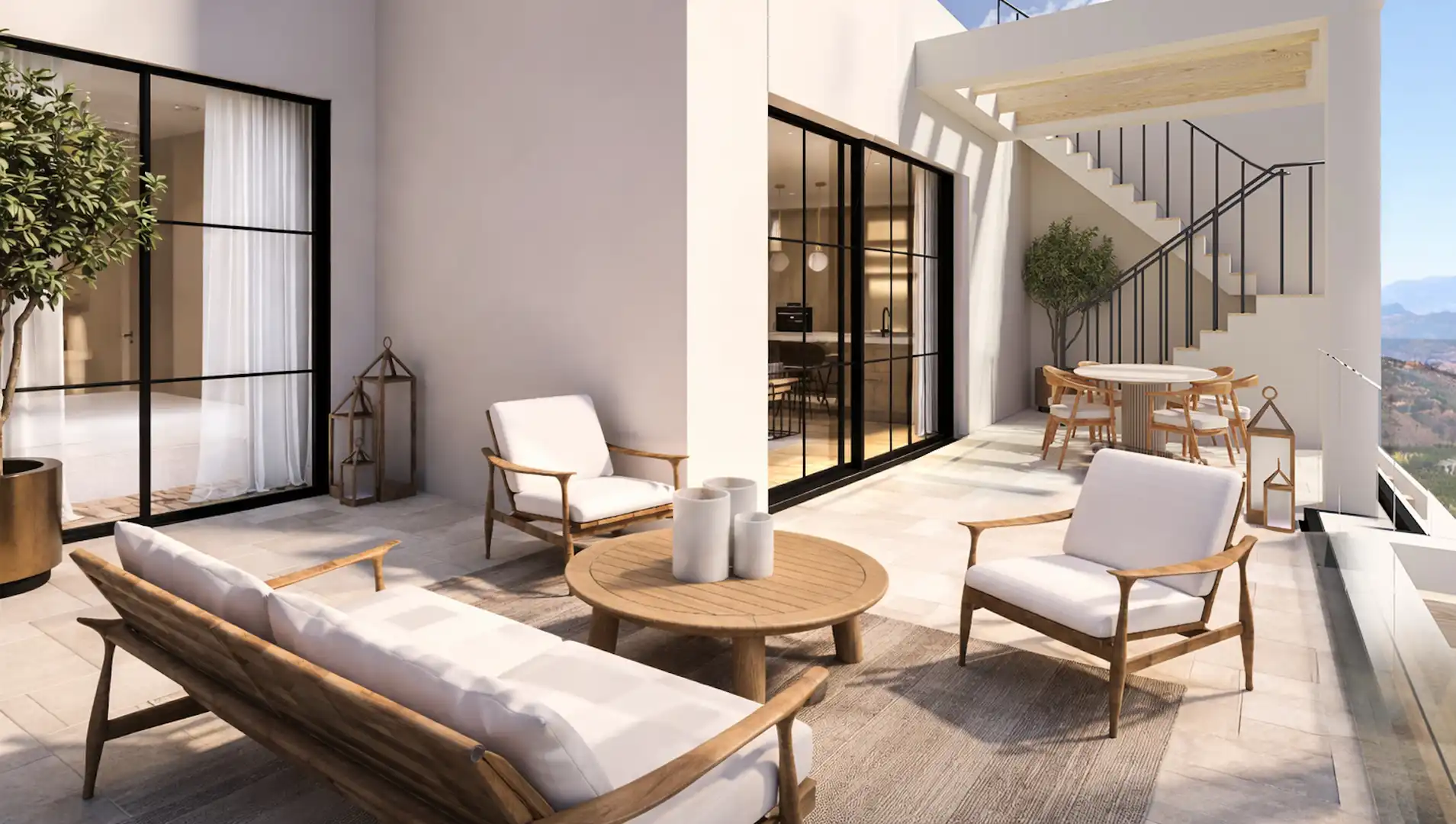 Terrace of Apartments for sale in Guaro  with Air Conditioner, Private garden and Storage room