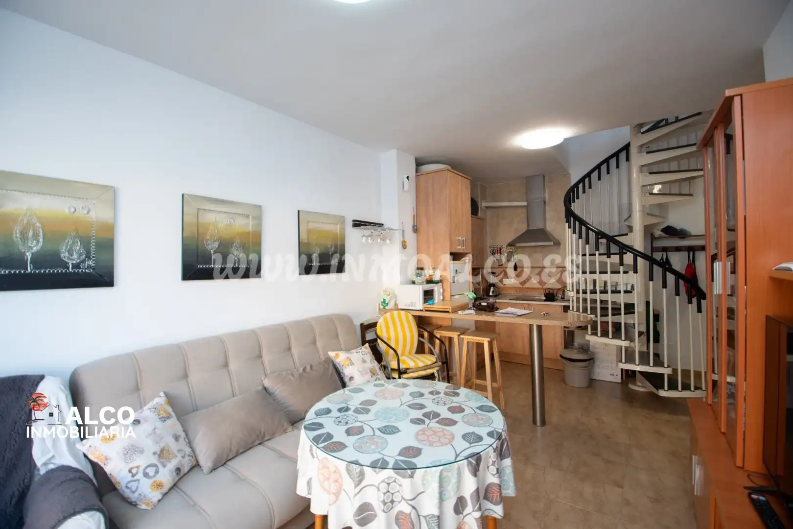 Sala de estar de Dúplex en venta en Torrox con Aire acondicionado, Terraza y Trastero