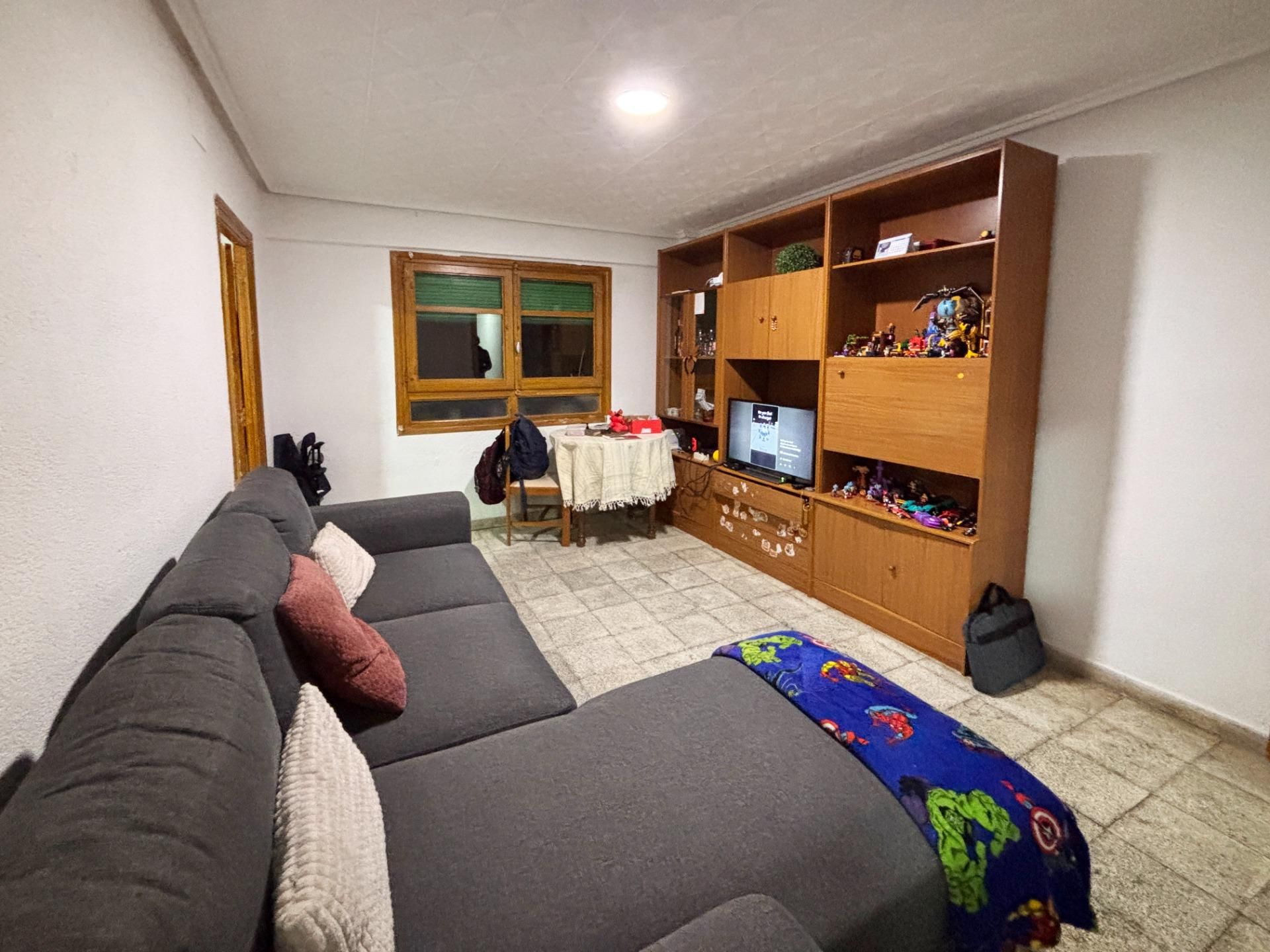 Living room of Flat for sale in  Valencia Capital  with Furnished