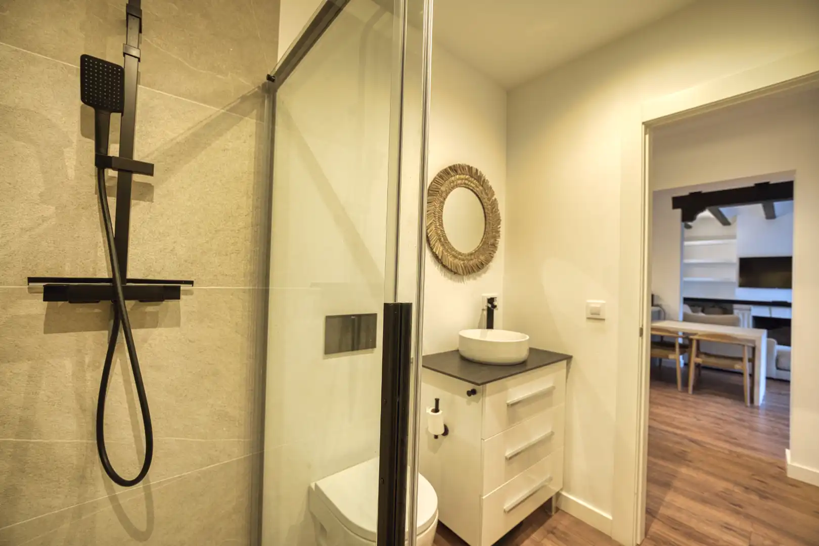 Bathroom of Houses for rent in Jávea / Xàbia  with Air Conditioner, Private garden and Parquet flooring