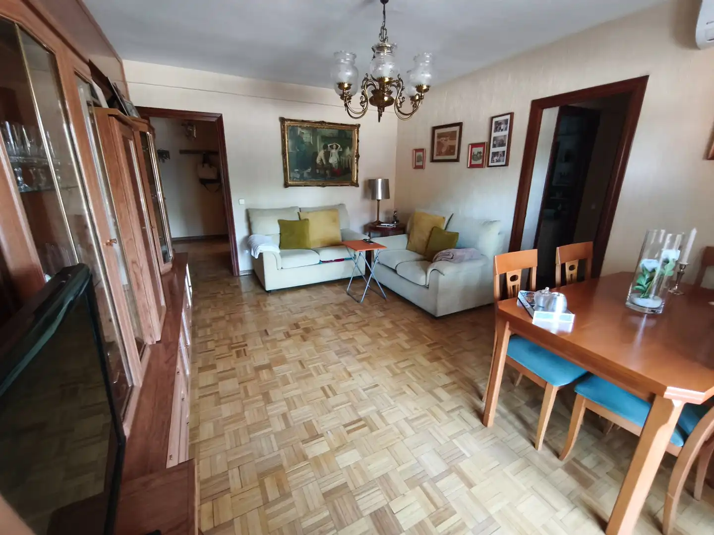 Living room of Flat for sale in Móstoles  with Heating, Parquet flooring and Terrace