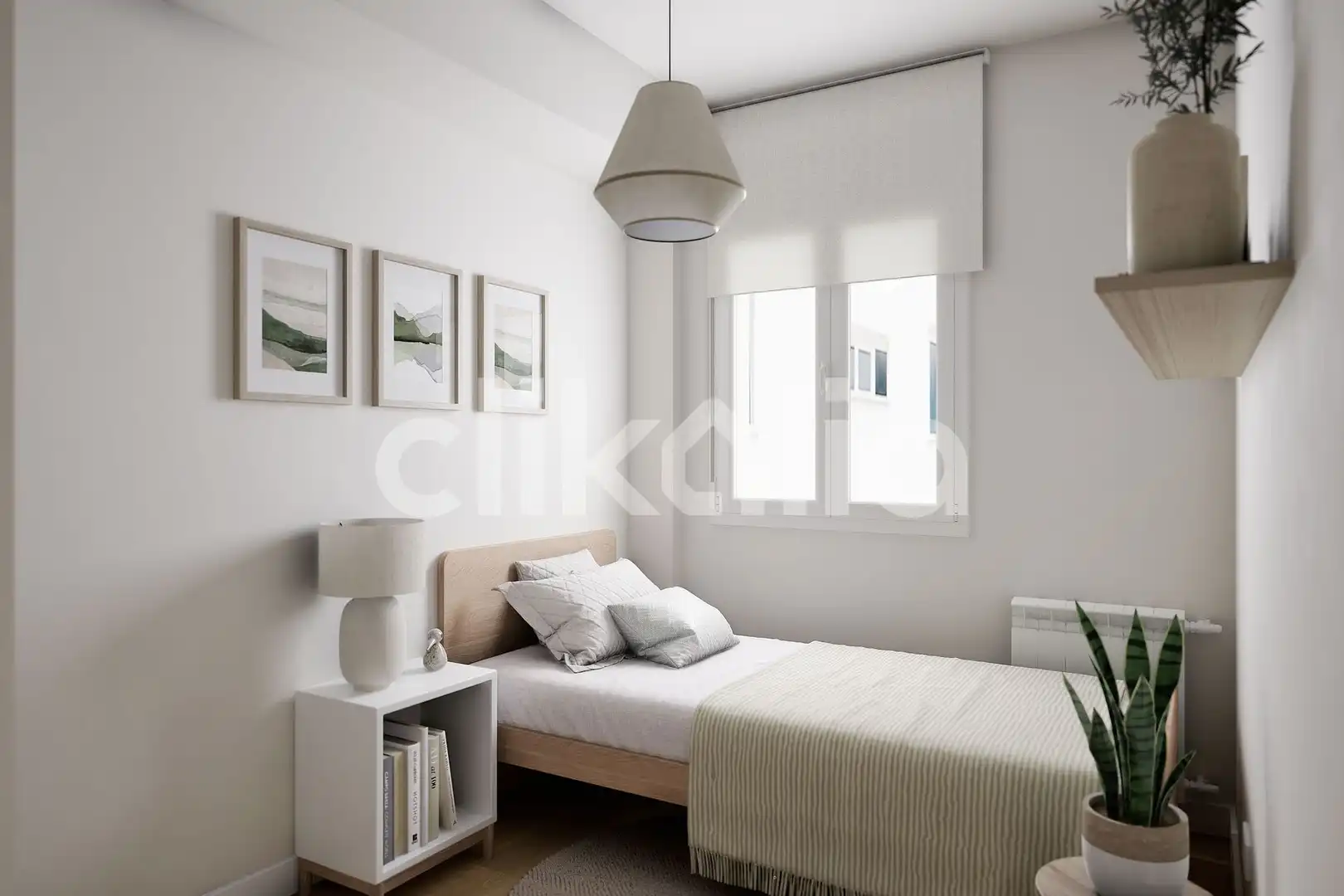 Bedroom of Flat for sale in Madrid  with Air Conditioner, Heating and Terrace