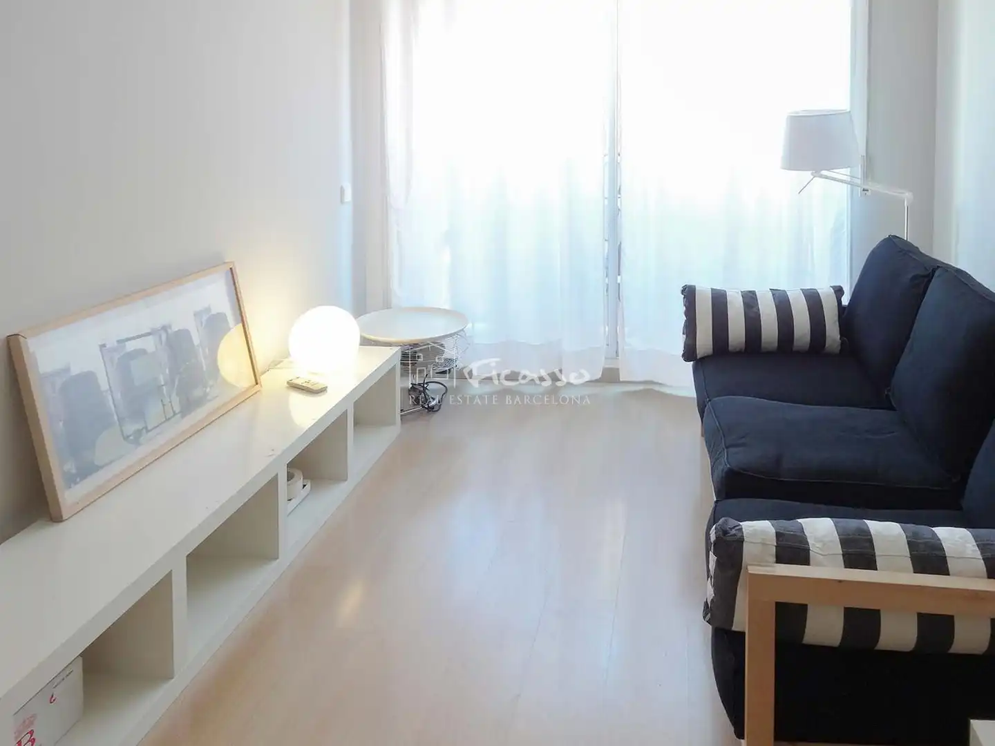 Sala de estar de Piso en venta en Barcelona con Aire acondicionado, Calefacción y Parquet