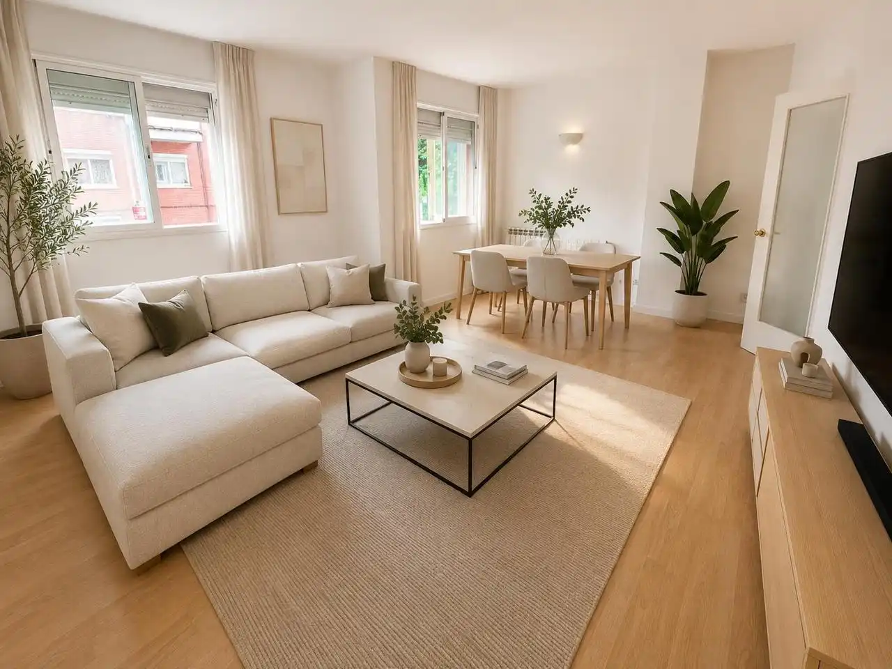 Sala de estar de Piso en venta en Alcobendas con Calefacción y Piscina comunitaria