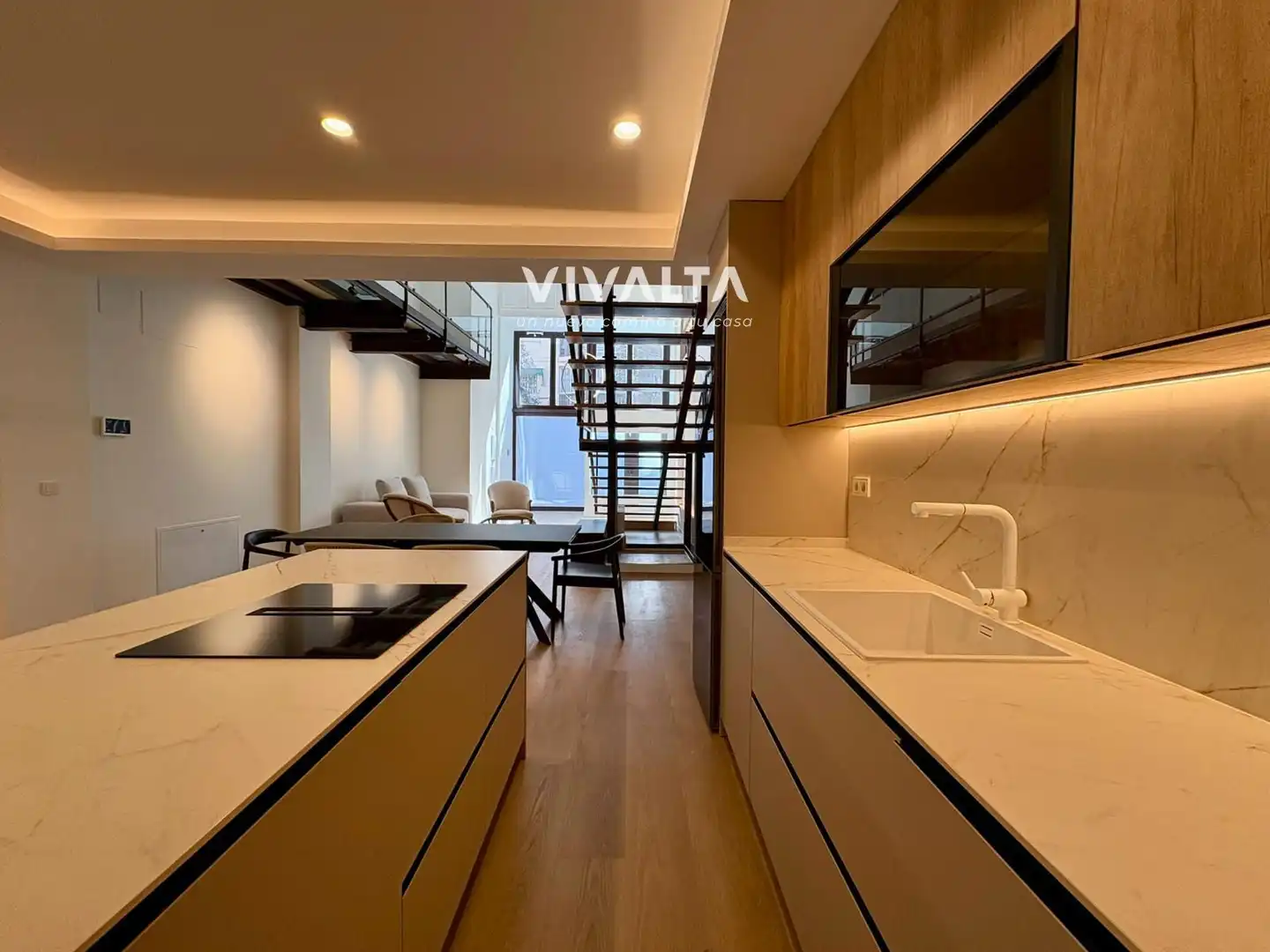 Küche von Maisonette zum Verkauf in Madrid mit Klimaanlage, Heizung und Haustechnik