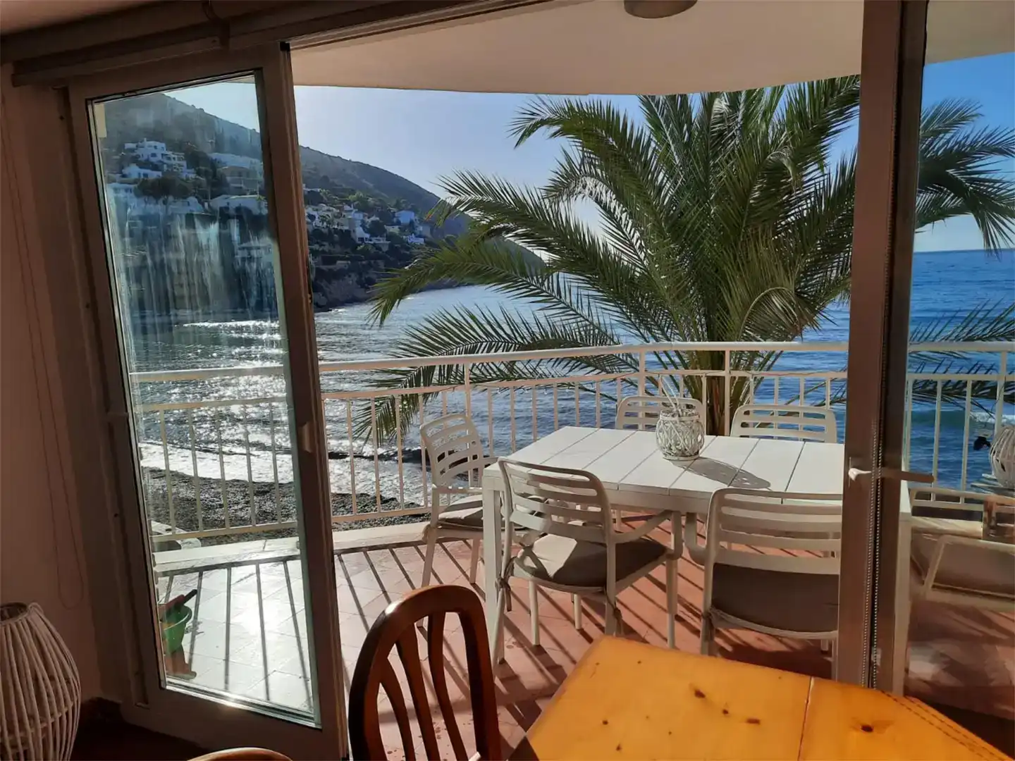 Terrace of Flat for rent in Moraira  with Washing machine, Microwave and TV