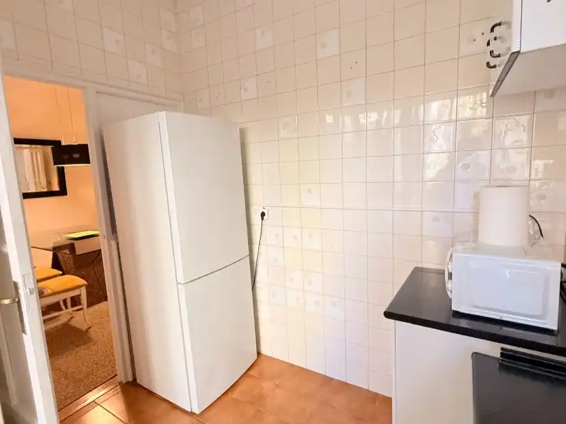 Kitchen of Flat for sale in  Madrid Capital  with Air Conditioner, Terrace and Balcony