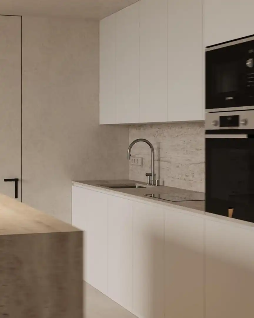Cuina de Apartament de lloguer en Marbella amb Aire condicionat, Calefacció i Terrassa