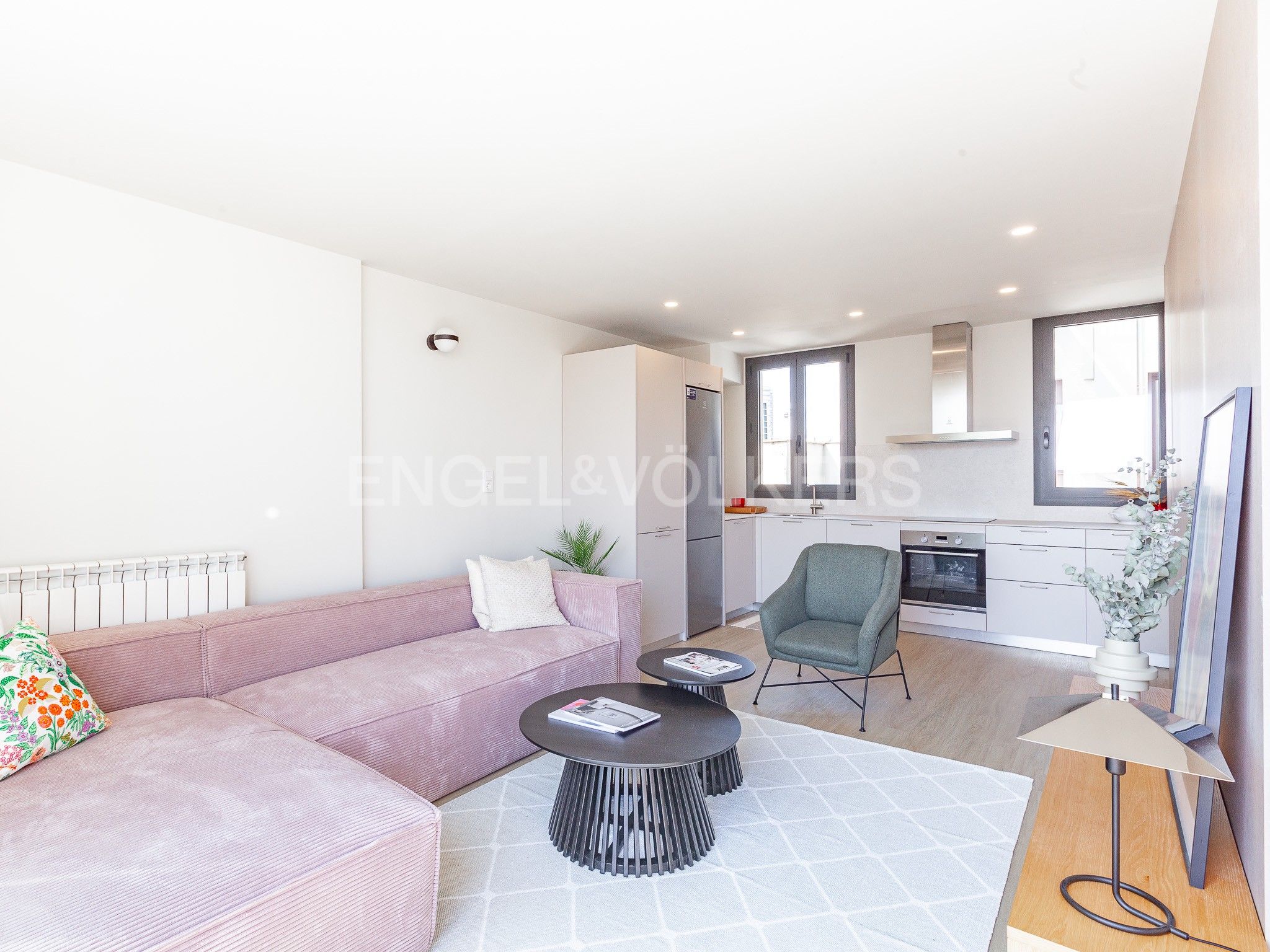 Sala de estar de Ático en venta en  Barcelona Capital con Aire acondicionado, Calefacción y Parquet