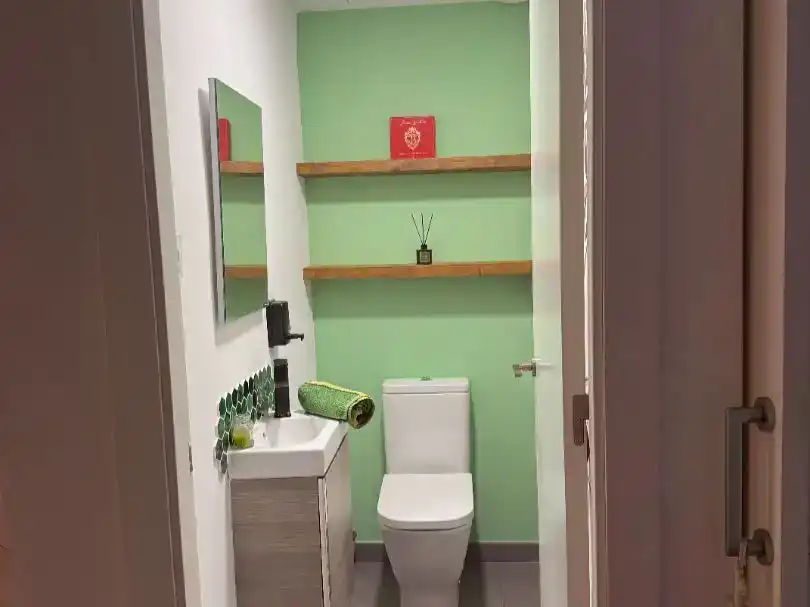 Bathroom of Detached homes for sale in Badalona  with Air Conditioner, Swimming Pool and Balcony