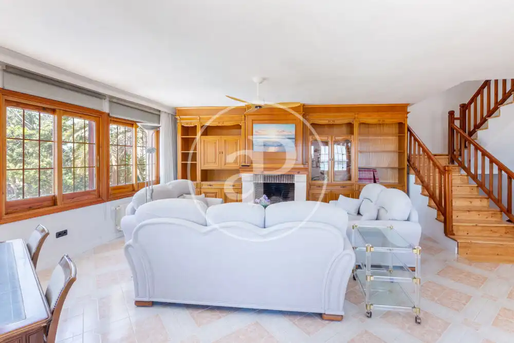 Sala de estar de Casa o chalet de alquiler en La Pobla de Farnals con Aire acondicionado, Calefacción y Jardín privado