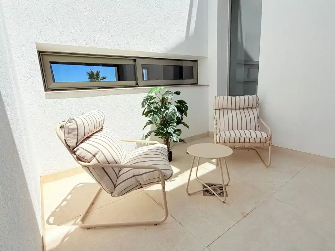 Terrassa de Casa adosada en venda en Calpe / Calp amb Aire condicionat, Piscina i Balcó