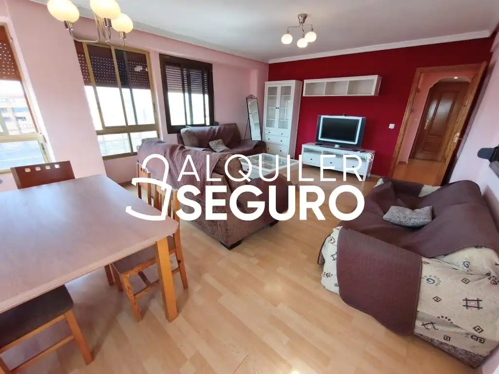 Sala de estar de Piso de alquiler en Alicante / Alacant con Amueblado