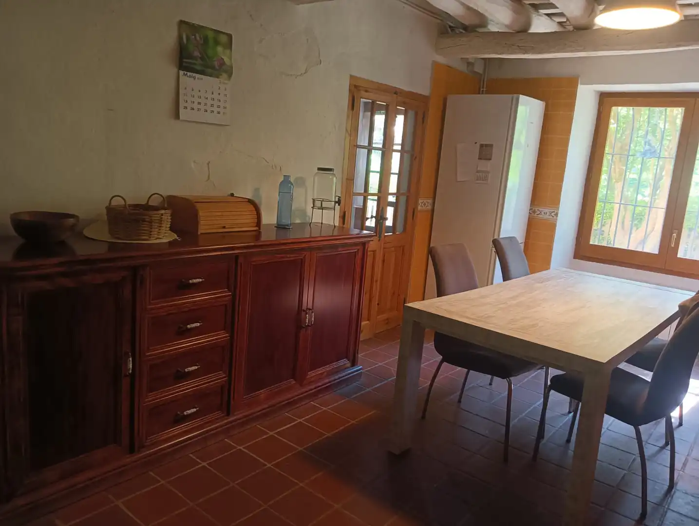 Cocina de Finca rústica en venta en Vallgorguina con Calefacción, Jardín privado y Horno