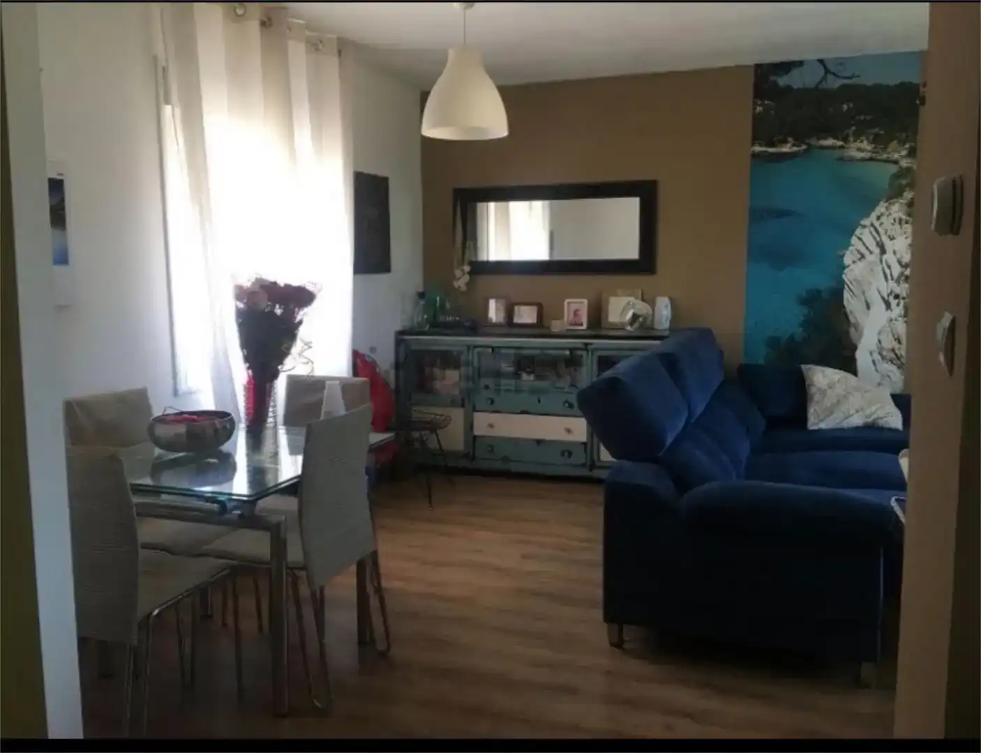 Sala d'estar de Casa o xalet per a compartir en Ambite amb Jardí privat, Parquet i Moblat