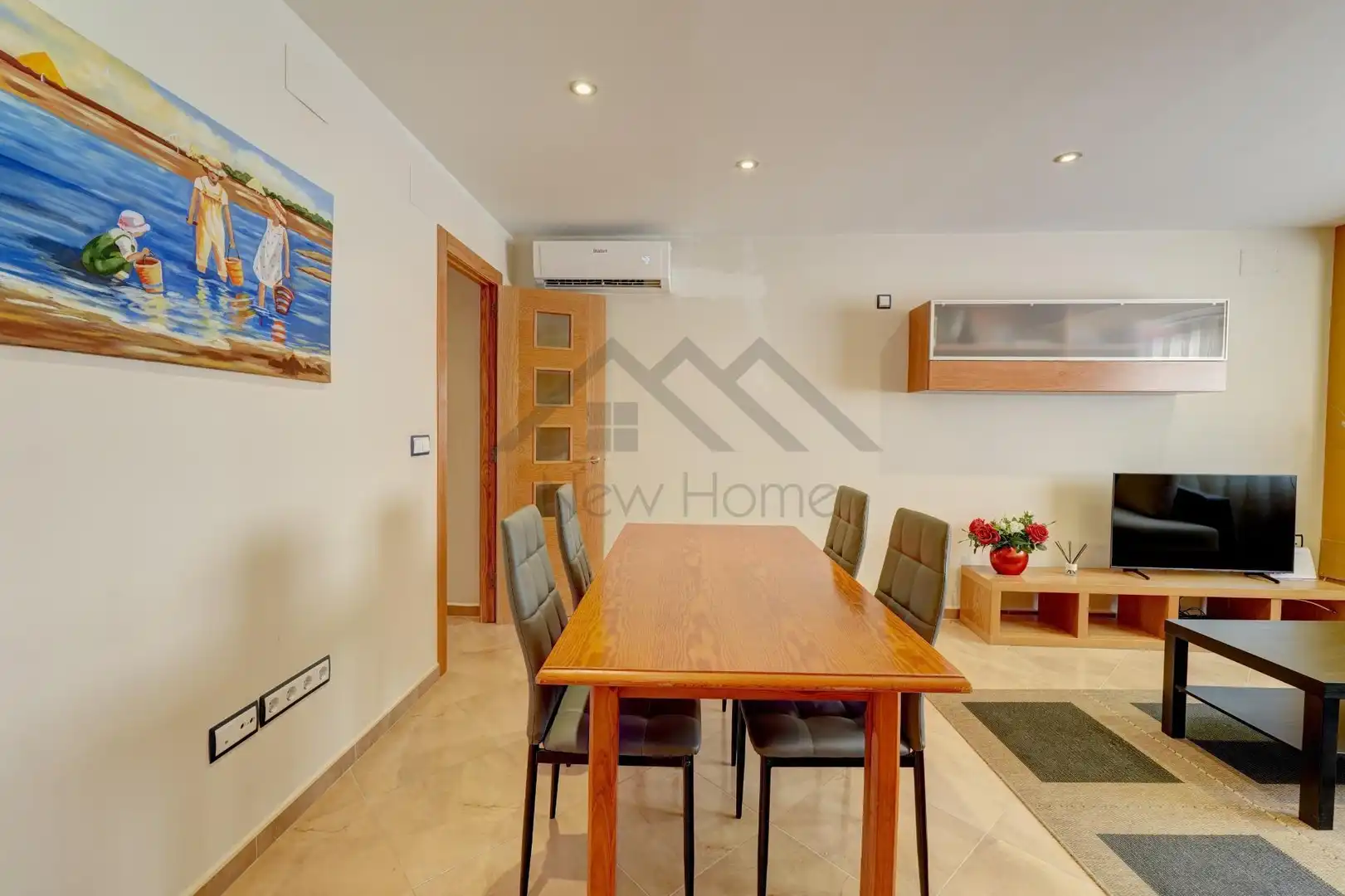 Dining room of Flat for sale in La Pobla de Vallbona  with Air Conditioner, Heating and Balcony